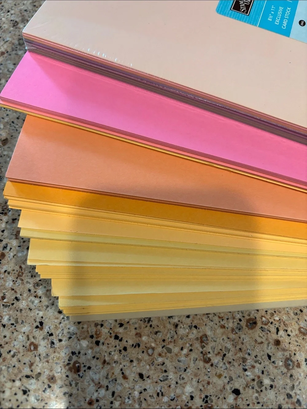 Stampin' Up! Soft Card Stock - Soft Subtles, Pink, Yellow and Cream  8 1/2 x 11